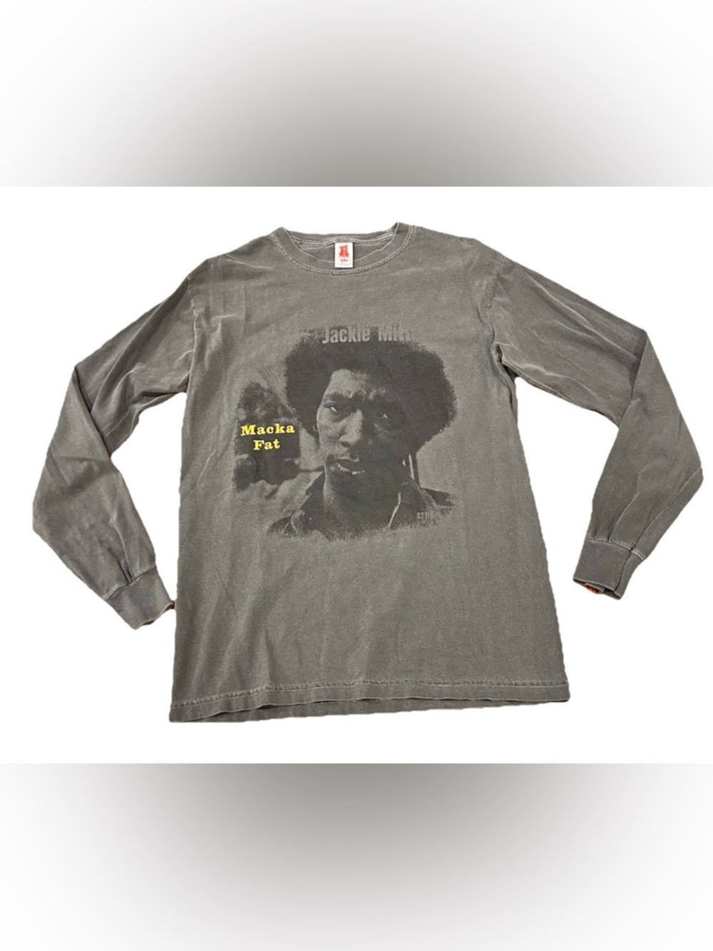 10 Deep x Studio One Jackie Mittoo Macka Fat Long‎ Sleeve T-Shirt Gray Small